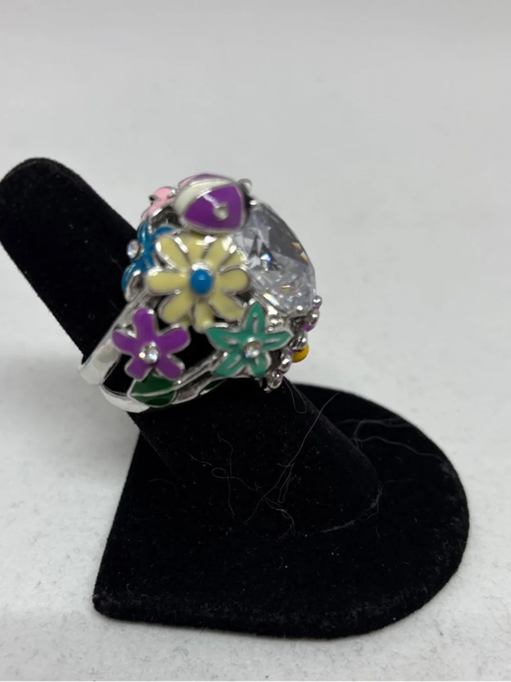 Fun Silver Plated Cocktail Ring